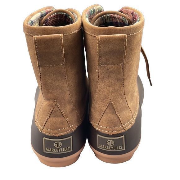 NEW Marleylilly Brown Duck Boots with Custom Interchangeable Tongues — SZ 8 - Picture 5 of 12